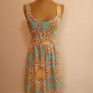 Floral Sleeveless Dress - Multicolor